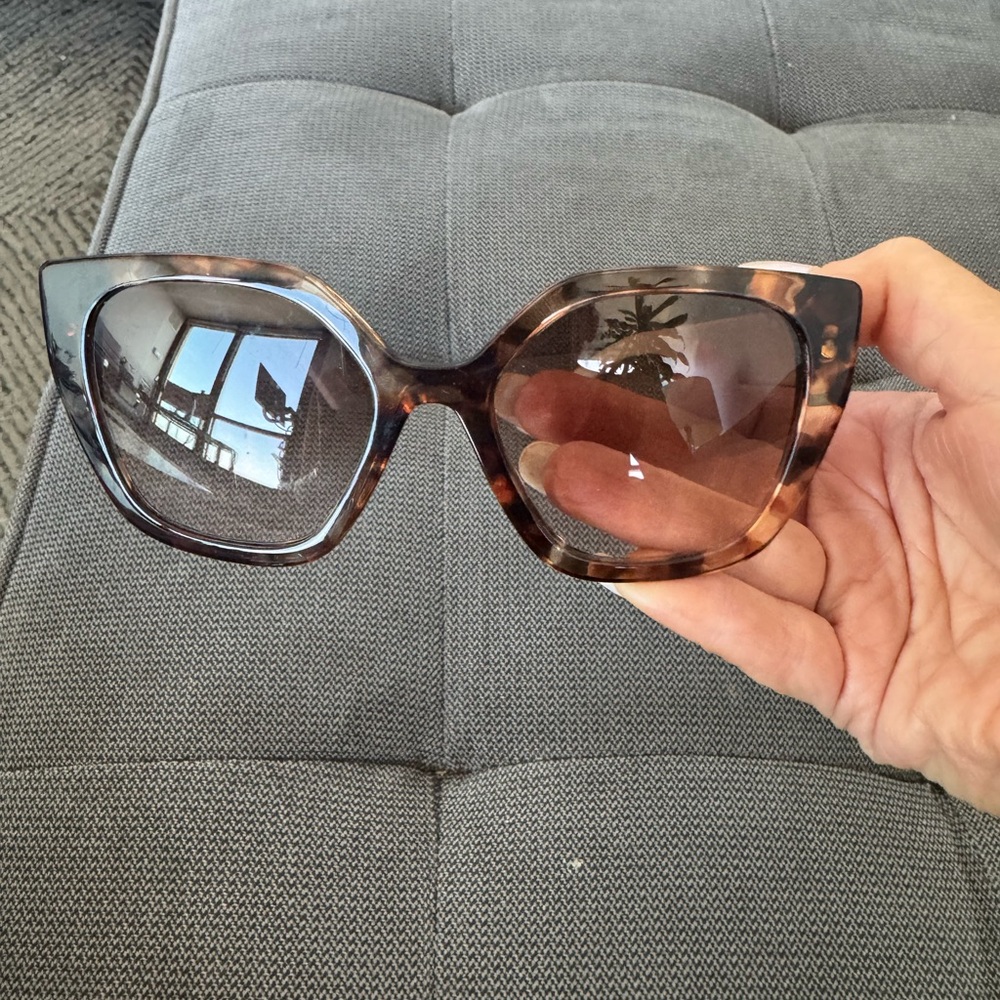 Prada PR 24XS Sunglasses, Brown Gradient Caramel Tortoise - Picture 6 of 10